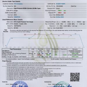 51225C112H01 SN:10SAFE18 WO-00402